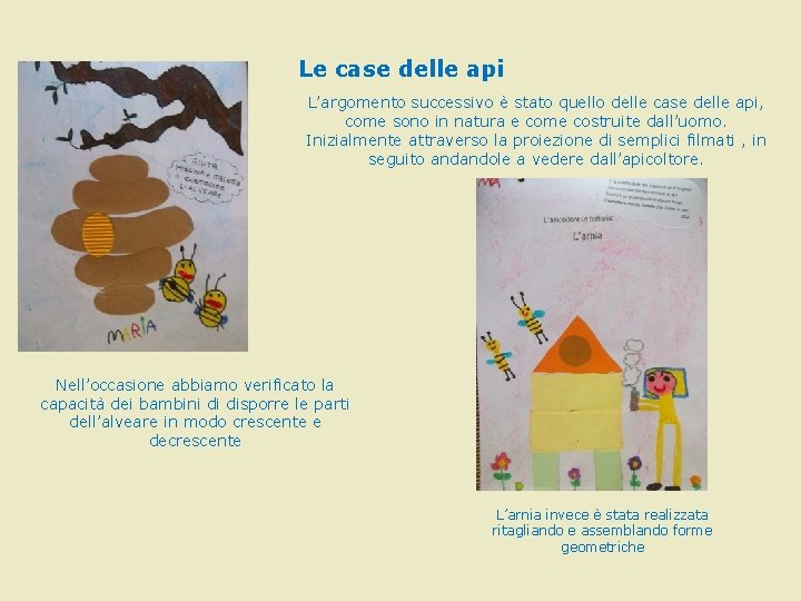 Le case delle api L’argomento successivo è stato quello delle case delle api, come Le case delle api L’argomento successivo è stato quello delle case delle api, come