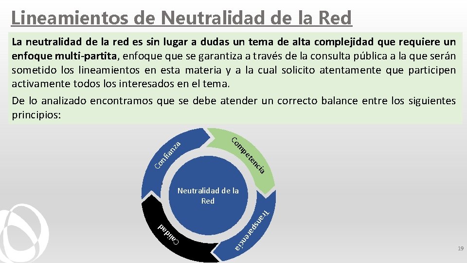 Lineamientos de Neutralidad de la Red cia Co nf ia n te pe m