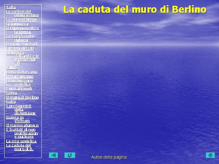 Yalta Le cartine del prima e dopo La nuova Europa la Germania Il contenimento