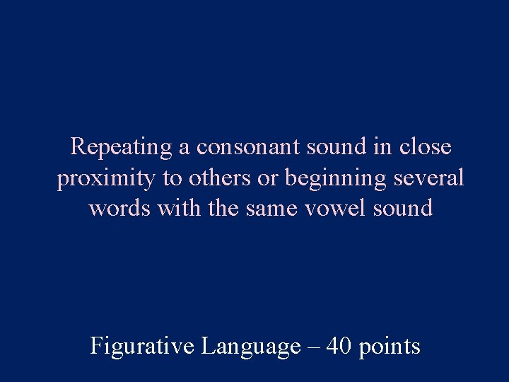 Repeating a consonant sound in close proximity to others or beginning several words with