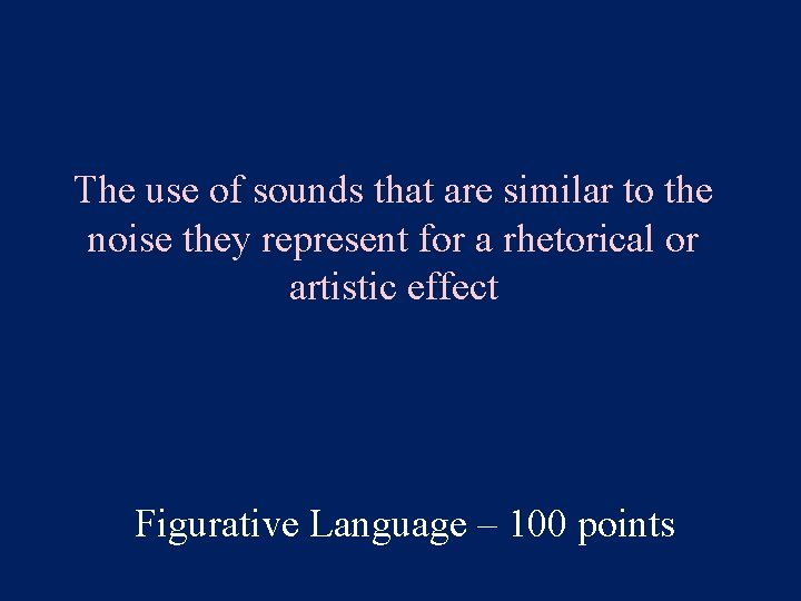 The use of sounds that are similar to the noise they represent for a