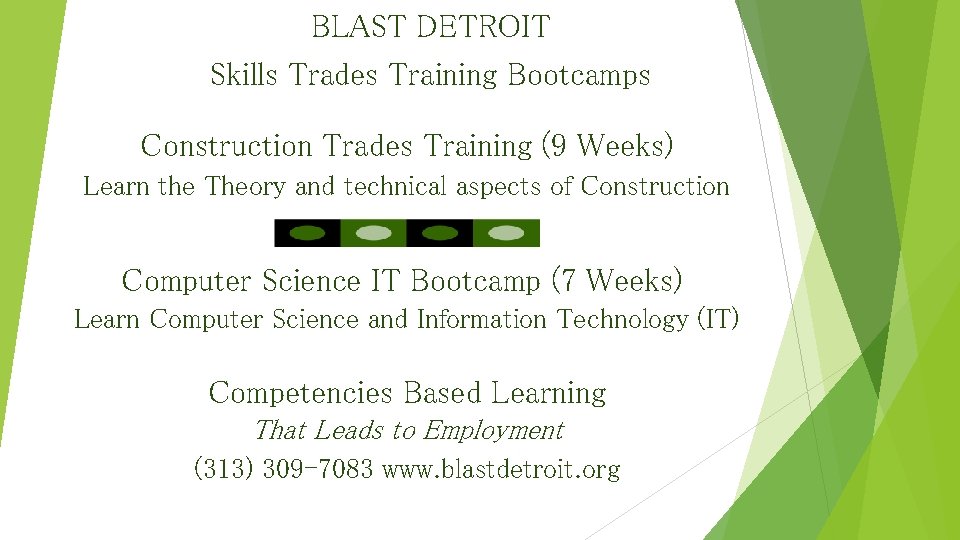 BLAST DETROIT Skills Trades Training Bootcamps Construction Trades Training (9 Weeks) Learn the Theory