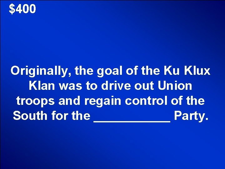 © Mark E. Damon - All Rights Reserved $400 Originally, the goal of the