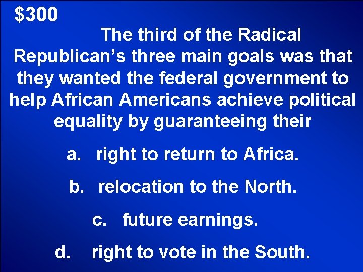 © Mark E. Damon - All Rights Reserved $300 The third of the Radical