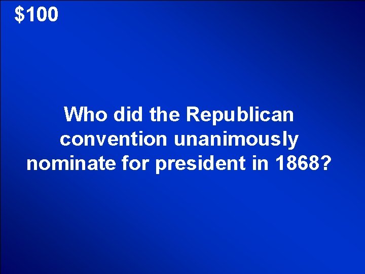 © Mark E. Damon - All Rights Reserved $100 Who did the Republican convention