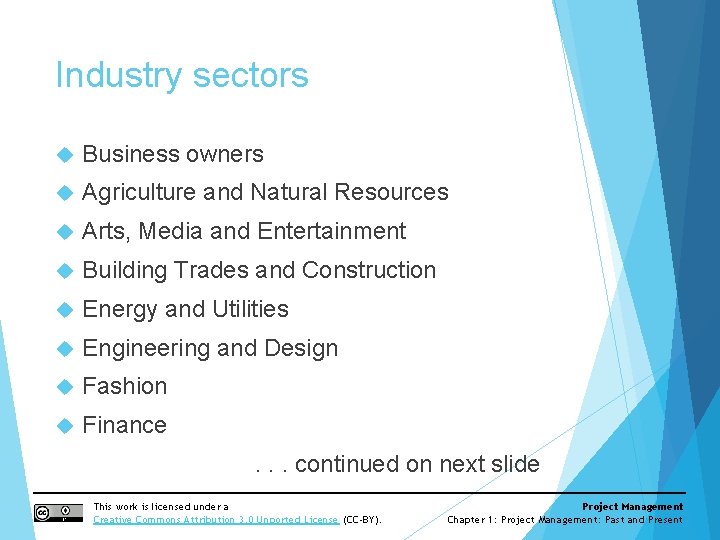 Industry sectors Business owners Agriculture and Natural Resources Arts, Media and Entertainment Building Trades Industry sectors Business owners Agriculture and Natural Resources Arts, Media and Entertainment Building Trades