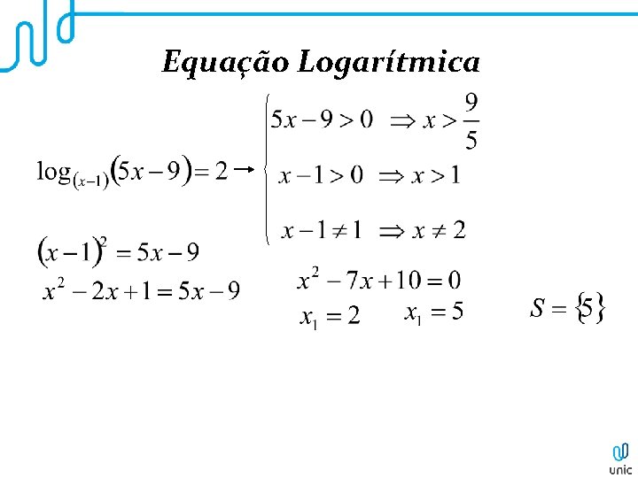 Equação Logarítmica 