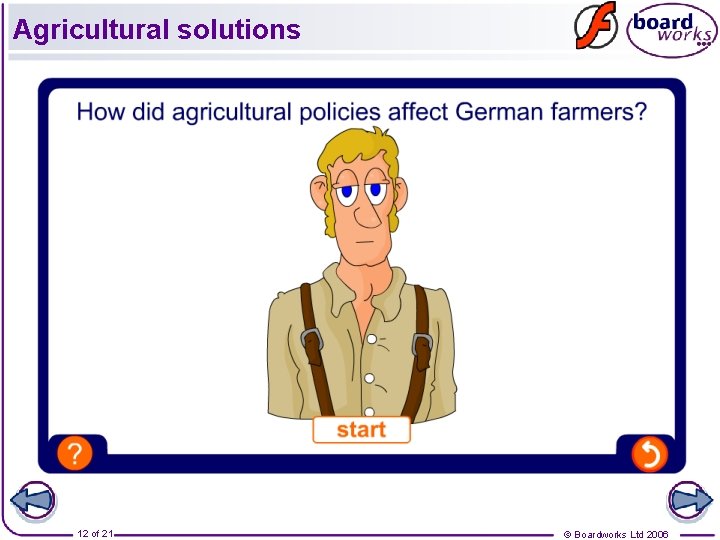 Agricultural solutions 12 of 21 © Boardworks Ltd 2006 