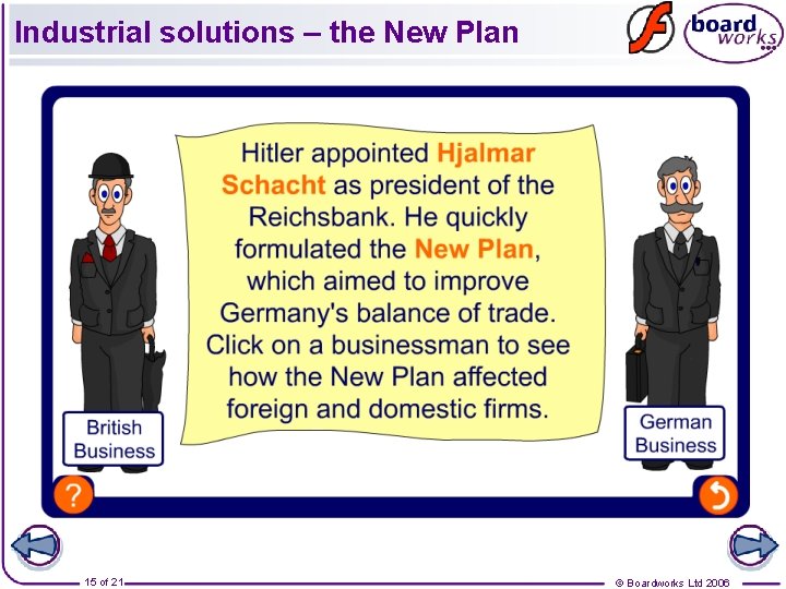 Industrial solutions – the New Plan 15 of 21 © Boardworks Ltd 2006 