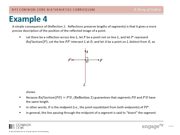 NYS COMMON CORE MATHEMATICS CURRICULUM Example 4 © 2012 Common Core, Inc. All rights