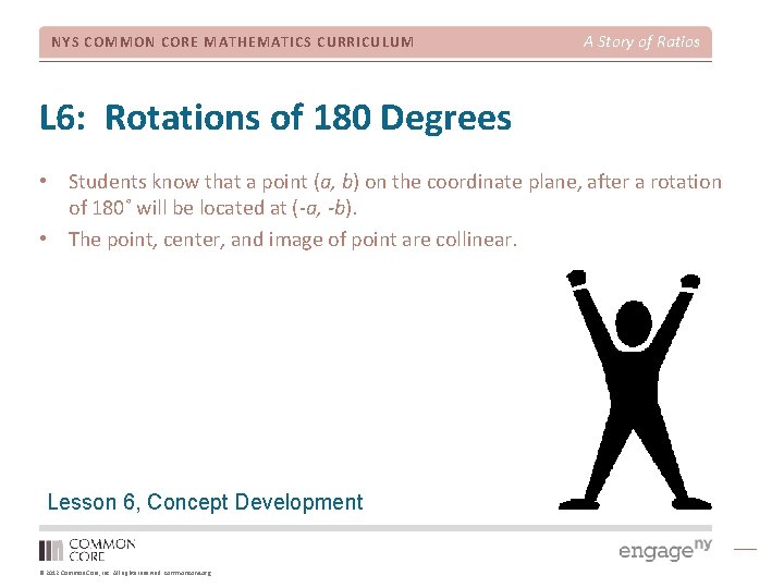 NYS COMMON CORE MATHEMATICS CURRICULUM A Story of Ratios L 6: Rotations of 180