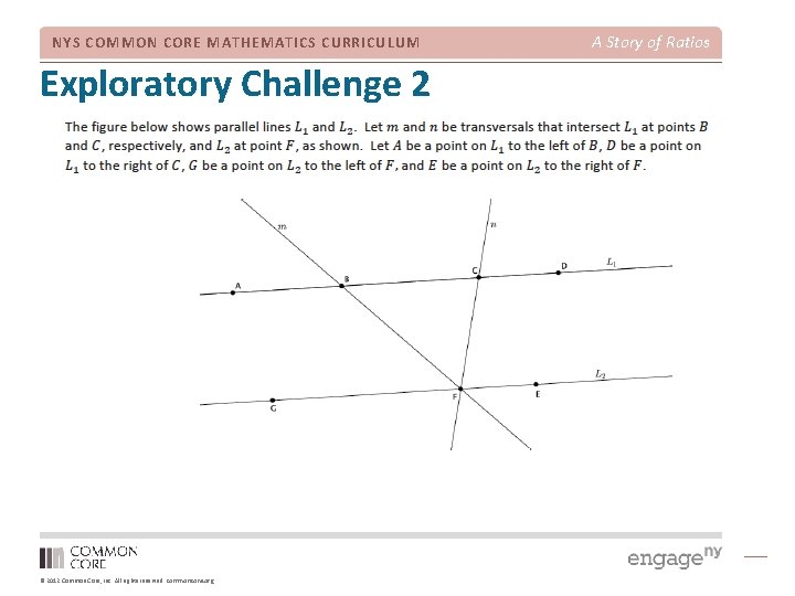 NYS COMMON CORE MATHEMATICS CURRICULUM Exploratory Challenge 2 © 2012 Common Core, Inc. All