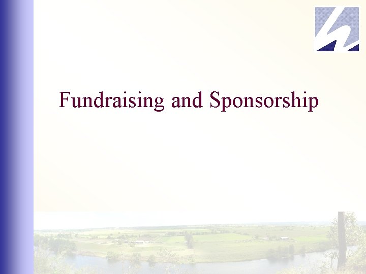 Fundraising and Sponsorship 