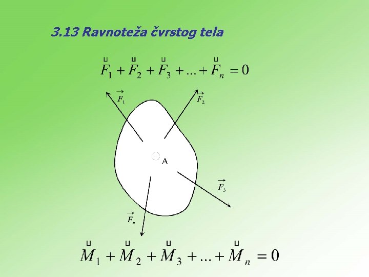 3. 13 Ravnoteža čvrstog tela 