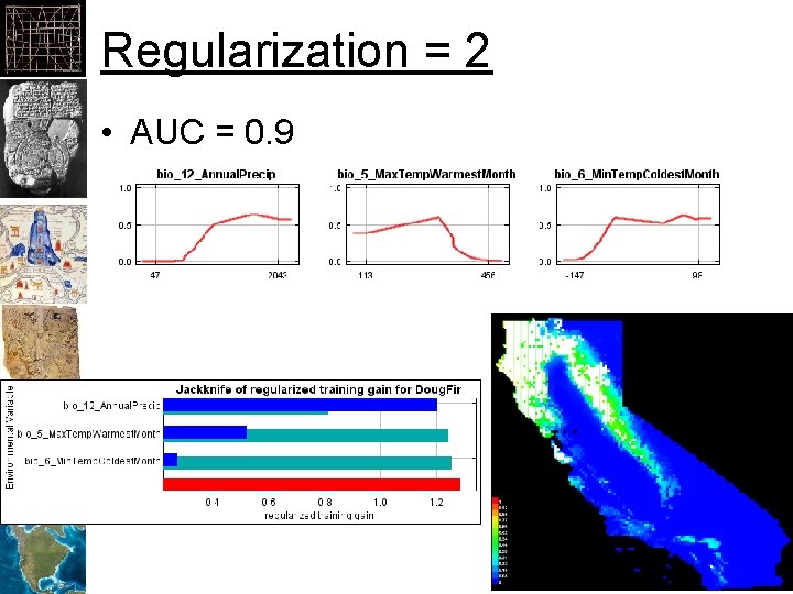 Regularization = 2 • AUC = 0. 9 