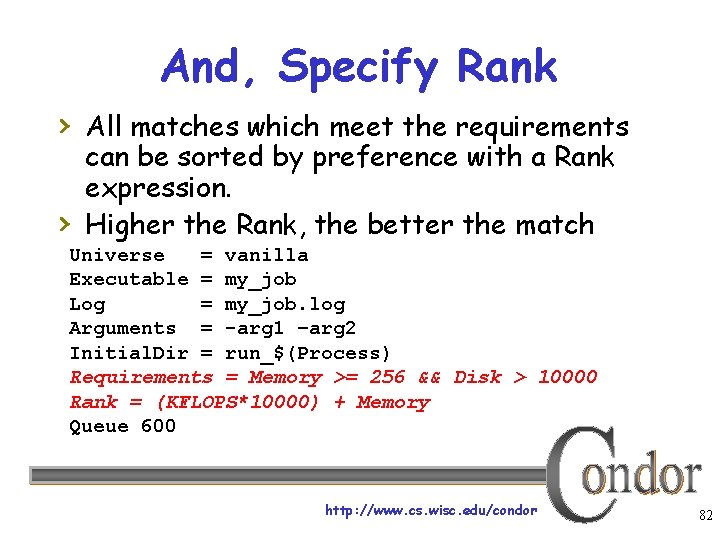 And, Specify Rank › All matches which meet the requirements › can be sorted