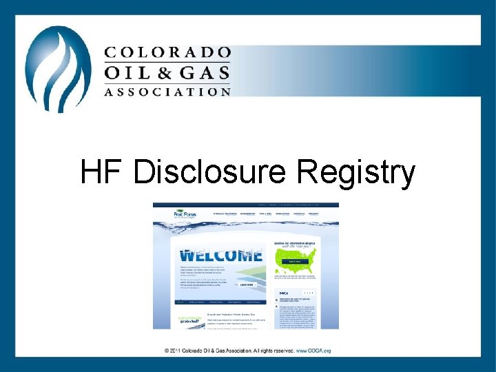 HF Disclosure Registry HF Disclosure Registry