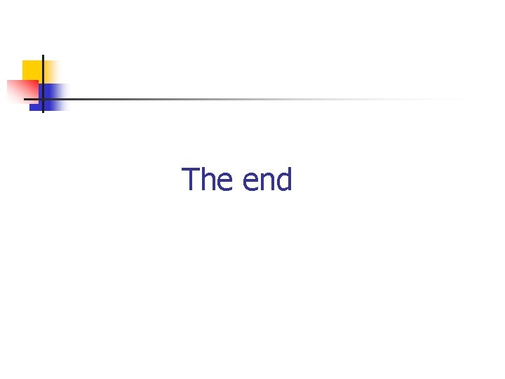 The end 