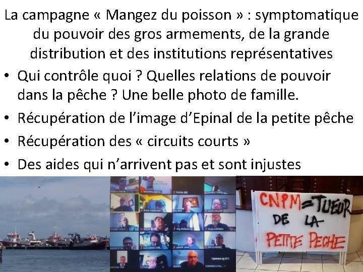 La campagne « Mangez du poisson » : symptomatique du pouvoir des gros armements,