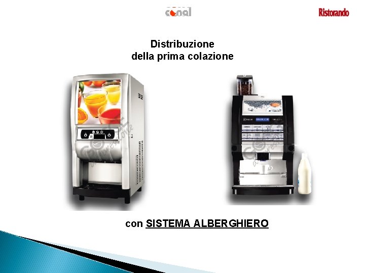 Distribuzione della prima colazione con SISTEMA ALBERGHIERO Distribuzione della prima colazione con SISTEMA ALBERGHIERO