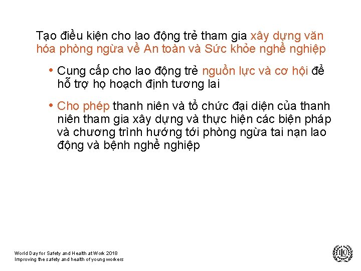 Tạo điều kiện cho lao động trẻ tham gia xây dựng văn hóa phòng