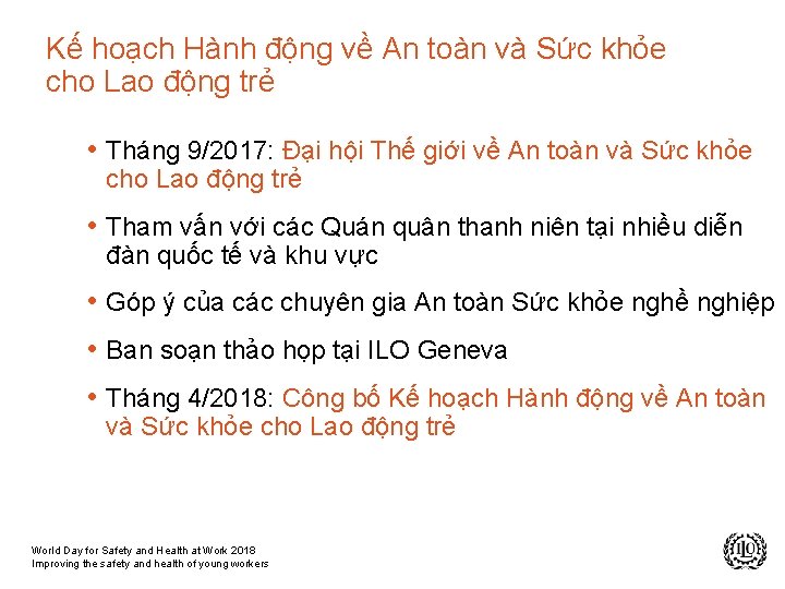 Kế hoạch Hành động về An toàn và Sức khỏe cho Lao động trẻ