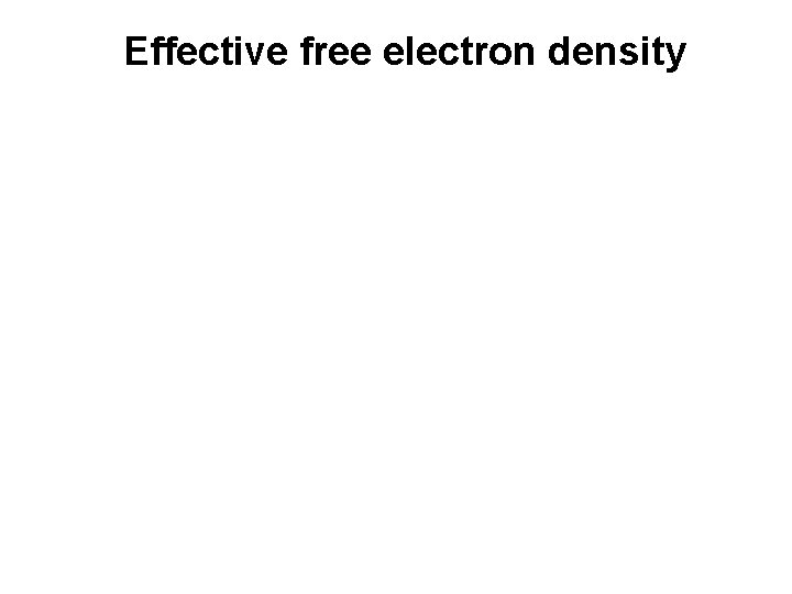 Effective free electron density 