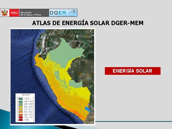 ATLAS DE ENERGÍA SOLAR DGER-MEM ENERGÍA SOLAR 
