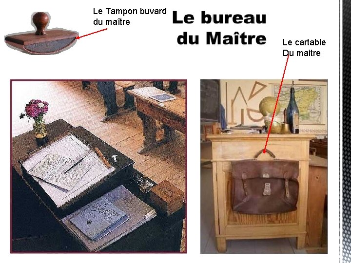 Le Tampon buvard du maître Le cartable Du maitre 