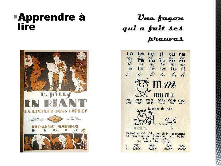  Apprendre à lire 