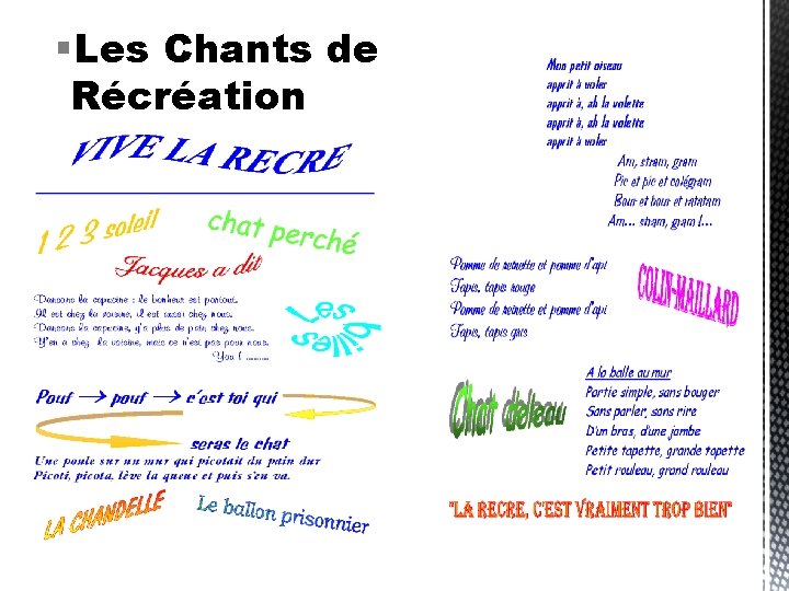  Les Chants de Récréation 