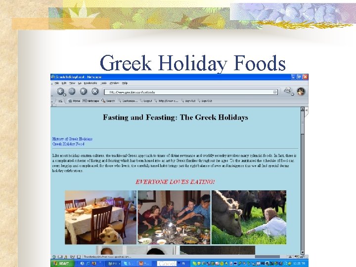 Greek Holiday Foods 