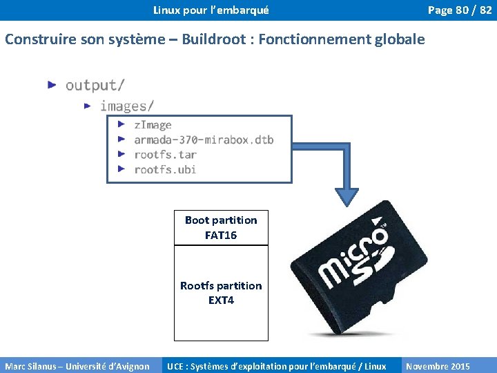 Linux pour l’embarqué Page 80 / 82 Construire son système – Buildroot : Fonctionnement