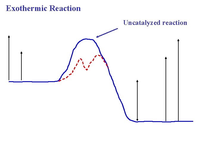 Exothermic Reaction Uncatalyzed reaction 