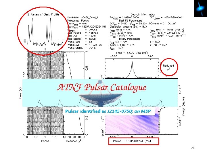 Pulsar identified as J 2145 -0750; an MSP 21 