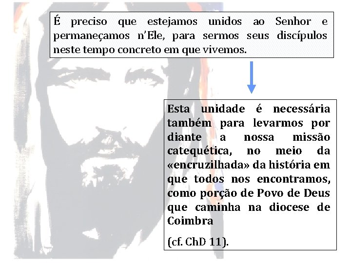 É preciso que estejamos unidos ao Senhor e permaneçamos n’Ele, para sermos seus discípulos