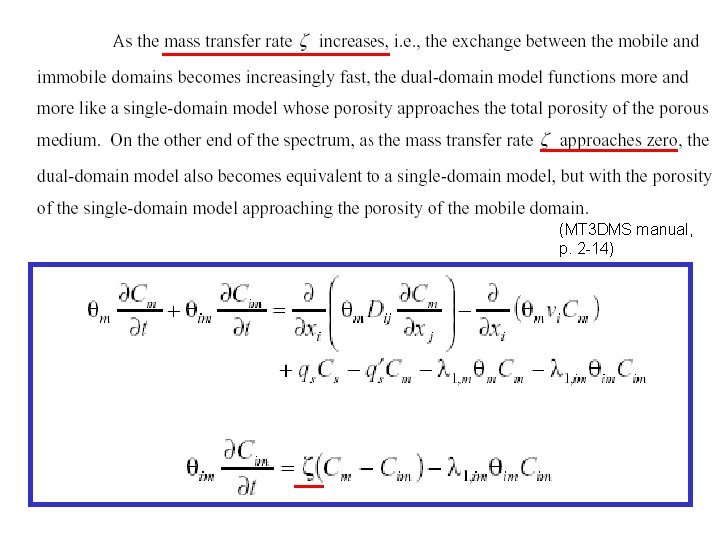 (MT 3 DMS manual, p. 2 -14) 