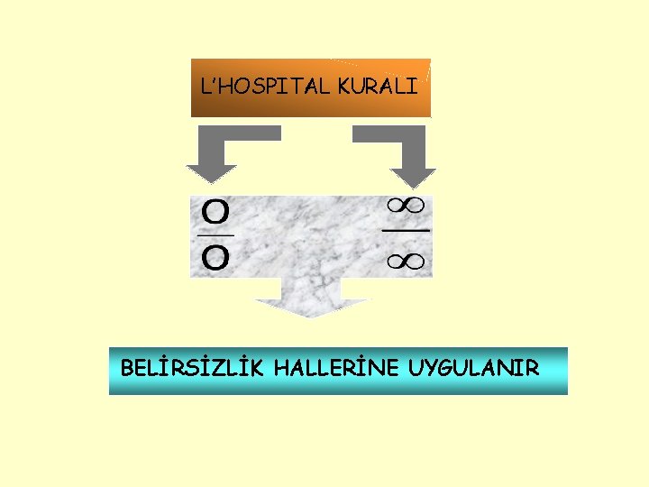 L’HOSPITAL KURALI BELİRSİZLİK HALLERİNE UYGULANIR 
