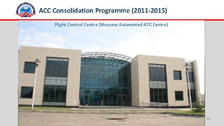 ACC Consolidation Programme (2011 -2015) Magadan Consolidated ACC Samara Consolidated ACC Flight Control Centre