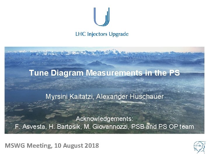 Tune Diagram Measurements in the PS Myrsini Kaitatzi, Alexander Huschauer Acknowledgements: F. Asvesta, H. Tune Diagram Measurements in the PS Myrsini Kaitatzi, Alexander Huschauer Acknowledgements: F. Asvesta, H.