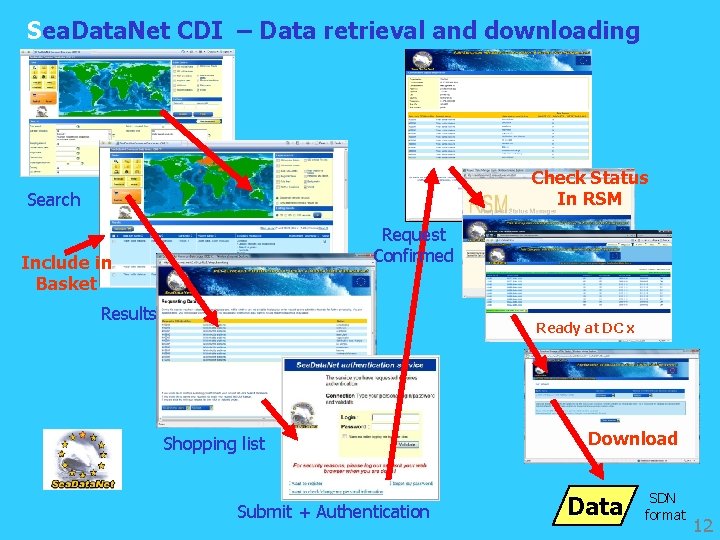 Sea. Data. Net CDI – Data retrieval and downloading Check Status In RSM Search