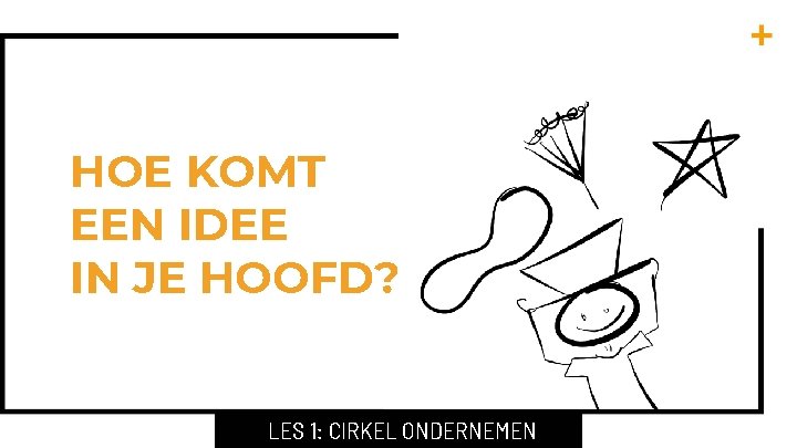 HOE KOMT EEN IDEE IN JE HOOFD? LES 1: CIRKEL ONDERNEMEN HOE KOMT EEN IDEE IN JE HOOFD? LES 1: CIRKEL ONDERNEMEN