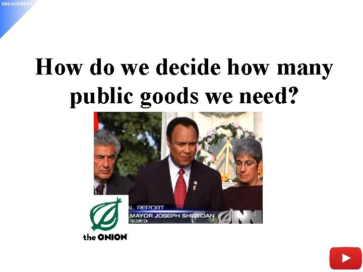 How do we decide how many public goods we need? 25 
