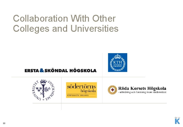 Collaboration With Other Colleges and Universities 22 