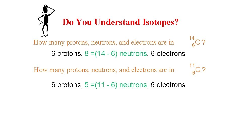 Do You Understand Isotopes? How many protons, neutrons, and electrons are in 14 6