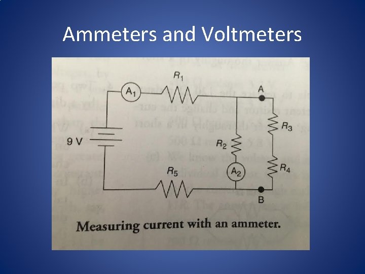Ammeters and Voltmeters 