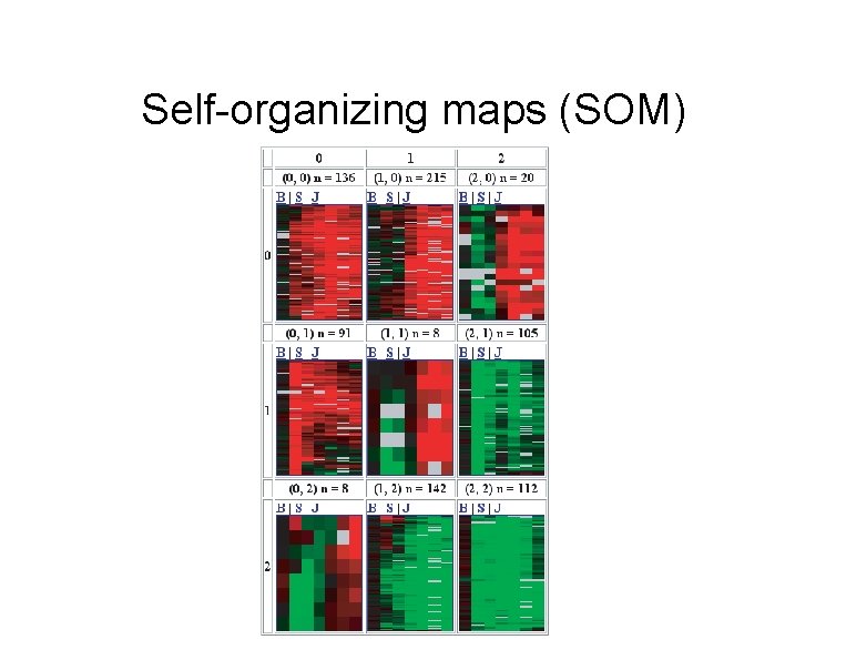 Self-organizing maps (SOM) 