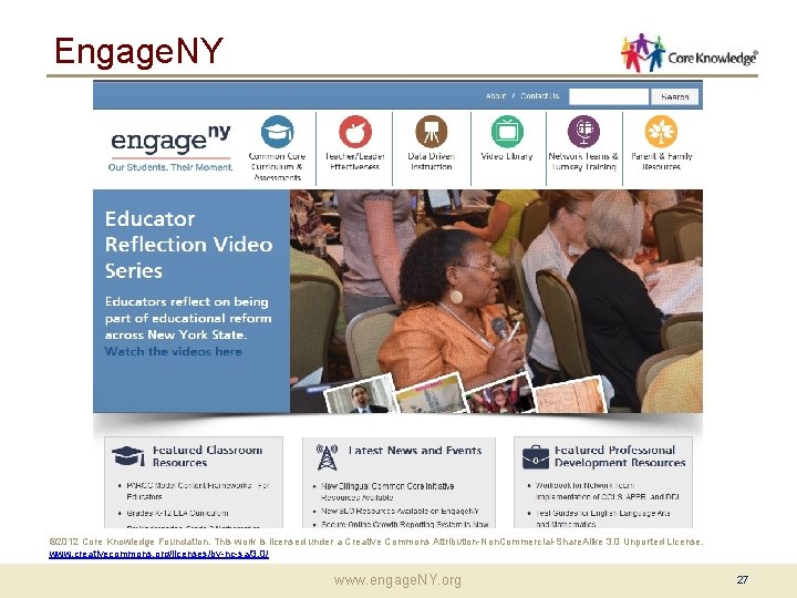 Engage. NY © 2012 Core Knowledge Foundation. This work is licensed under a Creative