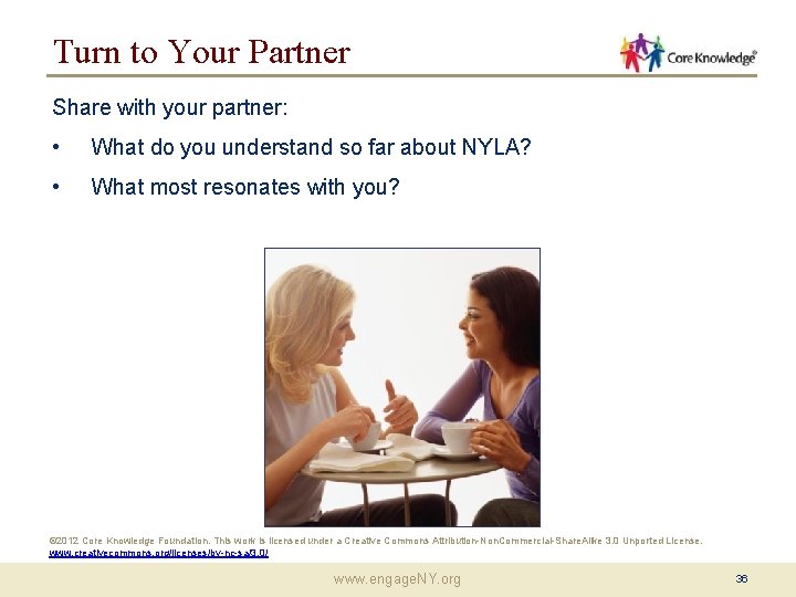 Turn to Your Partner Share with your partner: • What do you understand so