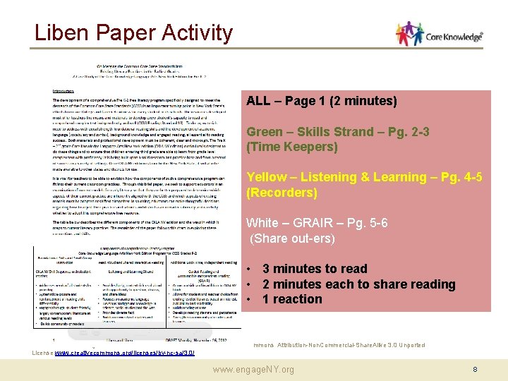 Liben Paper Activity ALL – Page 1 (2 minutes) Green – Skills Strand –